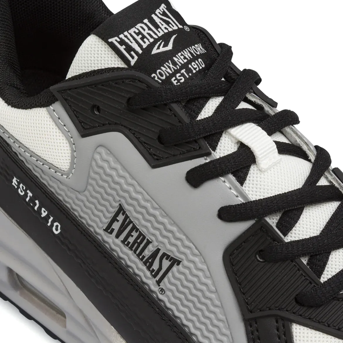 Sneakers da Uomo nere e grigie con ammortizzazione ad aria Everlast