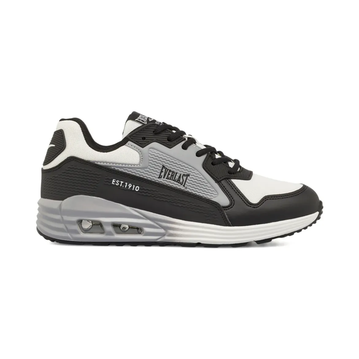 Sneakers da Uomo nere e grigie con ammortizzazione ad aria Everlast