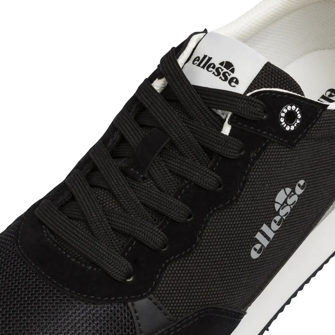 Sneakers da Uomo nere in mesh con dettagli effetto scamosciato Ellesse