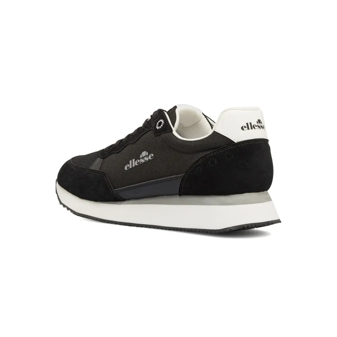 Sneakers da Uomo nere in mesh con dettagli effetto scamosciato Ellesse