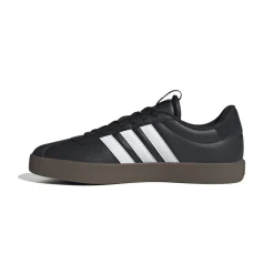 Sneakers da uomo nere in pelle scamosciata con logo adidas VL Court 3.0