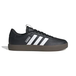 Sneakers da uomo nere in pelle scamosciata con logo adidas VL Court 3.0