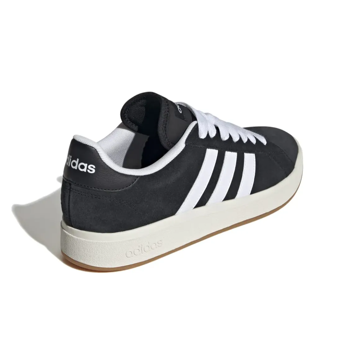Sneakers da uomo nere in pelle con logo adidas Grand Court Base 00s