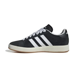 Sneakers da uomo nere in pelle con logo adidas Grand Court Base 00s