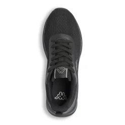 Sneakers da uomo nere Kappa in tessuto mesh traspirante