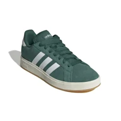 Sneakers da uomo verdi in pelle con logo adidas Grand Court Base 00s