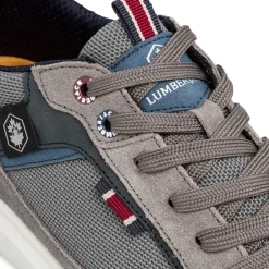 Sneakers grigie da Uomo con dettagli effetto scamosciato Lumberjack