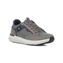 Sneakers grigie da Uomo con dettagli effetto scamosciato Lumberjack