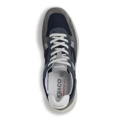 Sneakers grigie da Uomo con effetto scamosciato e Memory Foam Igi&Co
