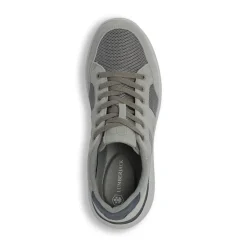 Sneakers grigie Uomo con inserti mesh effetto scamosciato Lumberjack