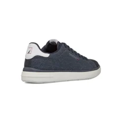 Sneakers in tessuto effetto jeans da Uomo con logo Nautica