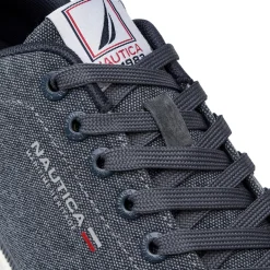 Sneakers in tessuto effetto jeans da Uomo con logo Nautica