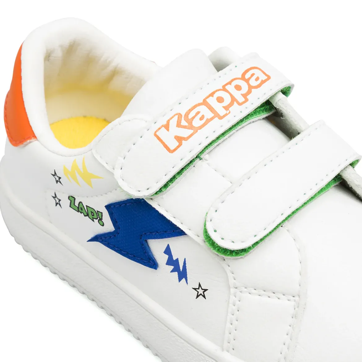 Sneakers Kappa da Primi passi bambino bianche con chiusura a strappo