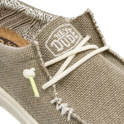 Sneakers leggere grigie da Uomo in tela Heydude Wally Braided