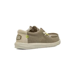 Sneakers leggere grigie da Uomo in tela Heydude Wally Braided