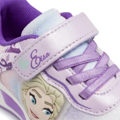 Sneakers lilla Bambina con luci nella suola e dettagli glitter Frozen