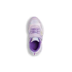 Sneakers lilla Bambina con luci nella suola e dettagli glitter Frozen