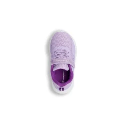 Sneakers lilla primi passi Bambina con dettagli glitter Champion Softy Evolve