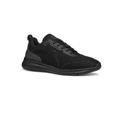 Sneakers nere da Uomo in tessuto traforato e suola traspirante Geox