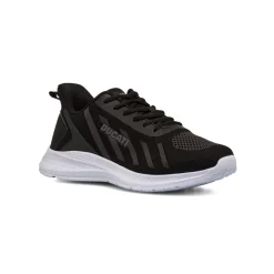 Sneakers nere e grigie da Uomo in tessuto con logo Ducati
