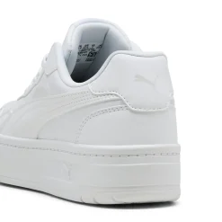 Sneakers platform bianche da donna con logo Puma Court Lally Skye