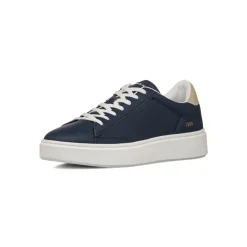 Sneakers platform blu navy con dettaglio beige da Uomo e con logo Gas