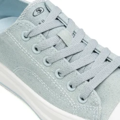 Sneakers platform da donna azzurre in tela Swish Jeans