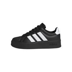 Sneakers platform nere da Donna con logo bianco adidas Streettalk