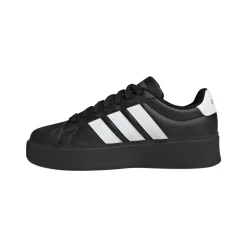 Sneakers platform nere da Donna con logo bianco adidas Streettalk