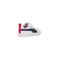 Sneakers primi passi bambino bianche con dettagli blu Puma Rickie