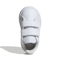 Sneakers primi passi bianche da bambina con dettagli iridescenti adidas Grand Court 2.0 CF I