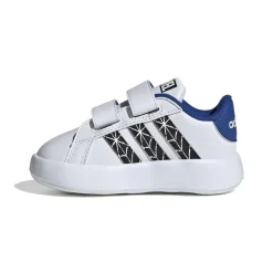 Sneakers primi passi bianche da bambino con stampa Spiderman adidas Grand Court CF I