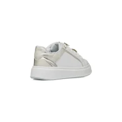 Sneakers Ragazza bianche e argento Dieci Baci