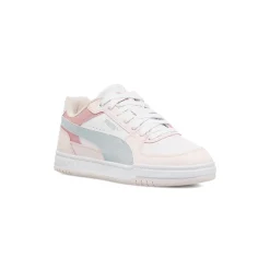 Sneakers Ragazza Bianche e Rosa con Dettagli Azzurri Puma Caven III