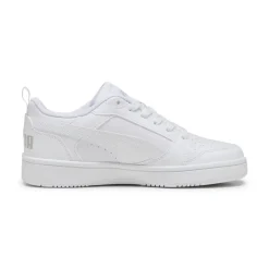 Sneakers ragazza e ragazzo bianche con logo Puma Rebound V6 Low