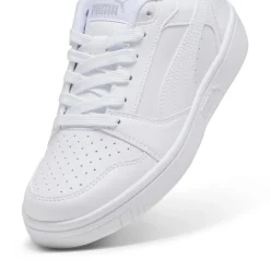 Sneakers ragazza e ragazzo bianche con logo Puma Rebound V6 Low