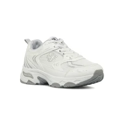 Sneakers retrò bianche da Donna con dettagli argento Swish Jeans