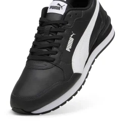 Sneakers retro da Uomo nere con inserti bianchi Puma Runner v4