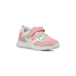 Sneakers rosa con dettagli multicolor da Bambina Dieci Baci