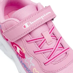 Sneakers rosa da Bambina e Ragazza con strappo e luci Champion