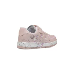 Sneakers rosa da Ragazza con stampa cuoricini e strappo Dieci Baci