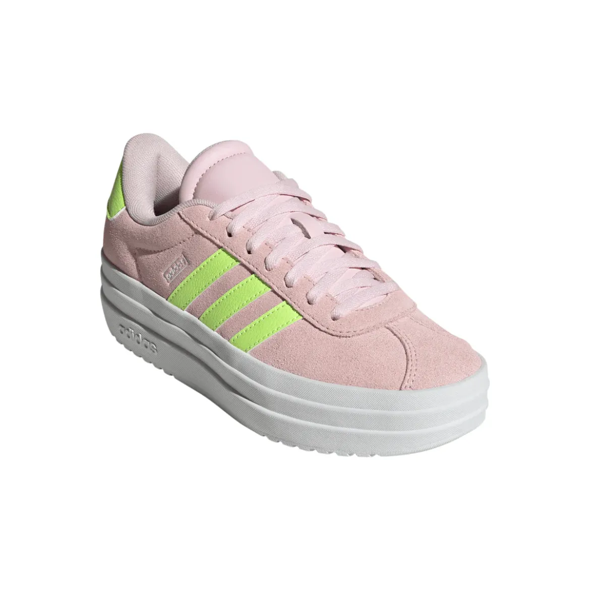 Sneakers rosa da Ragazza VL COURT BOLD con suola platform adidas