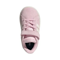 Sneakers rosa effetto scamosciato da Bambina con strappo adidas
