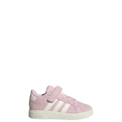 Sneakers rosa effetto scamosciato da Bambina con strappo adidas