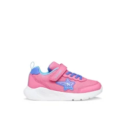 Sneakers rosa fucsia da Ragazza con suola traspirante e stella Geox