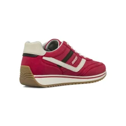 Sneakers rosse da Uomo effetto scamosciato Ducati