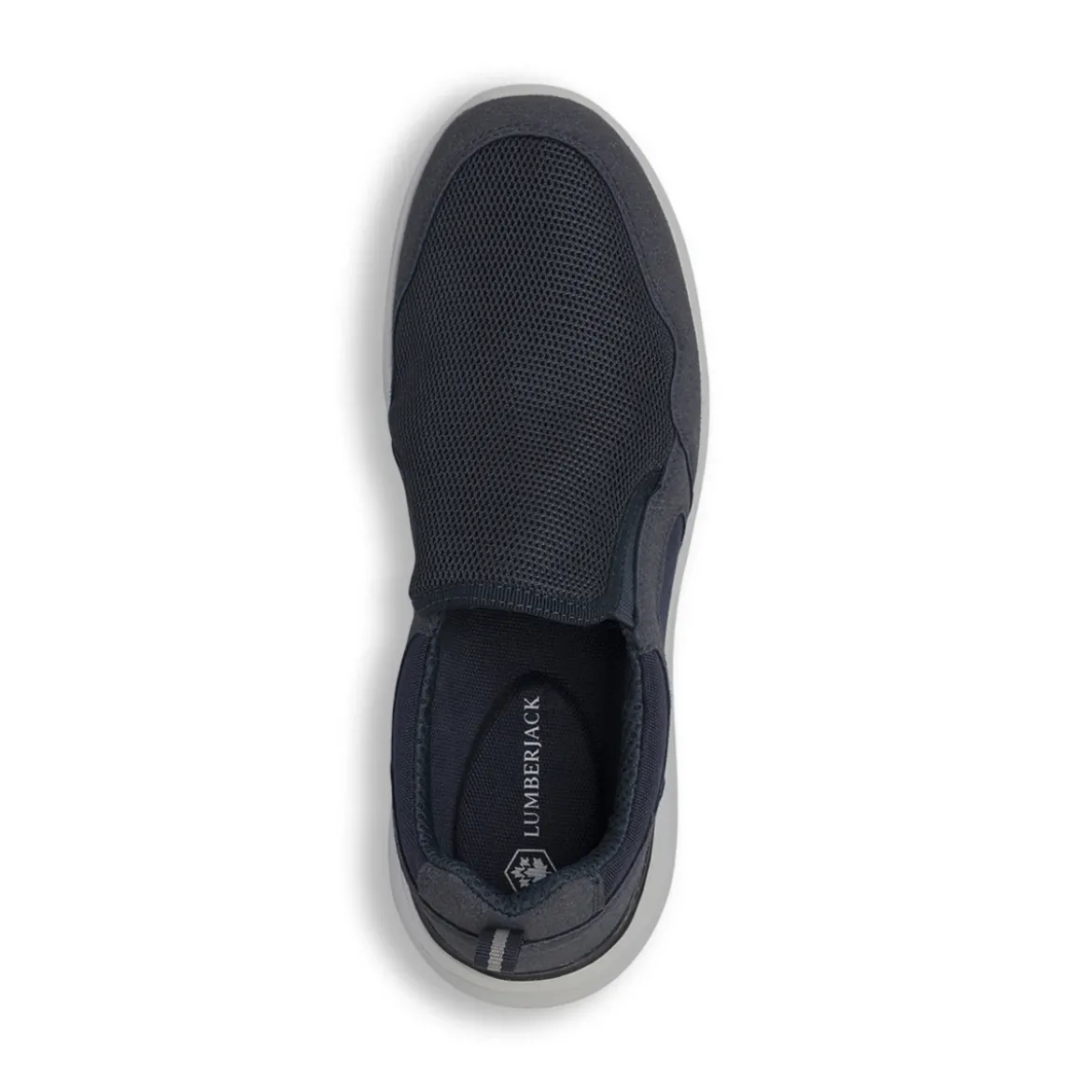 Sneakers Slip-on blu da Uomo in tessuto mesh traspirante Lumberjack