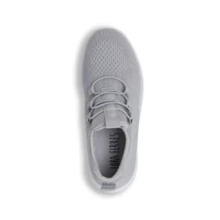 Sneakers slip-on Donna grigie in tessuto con lacci elastici Lora Ferres