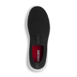 Sneakers slip-on nere da Uomo in tessuto tecnico a calzino Ducati