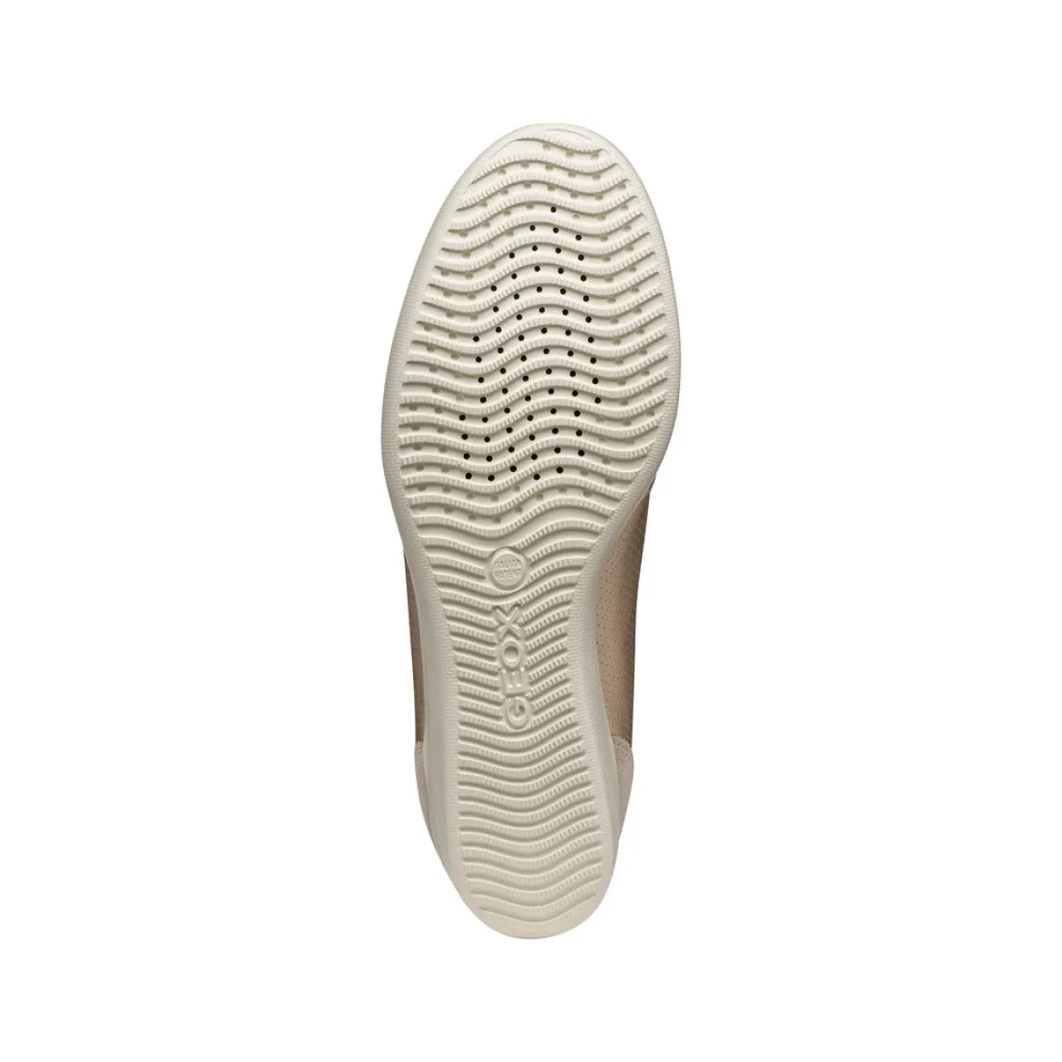 Sneakers slip-on traspiranti oro da Donna con suola alta Geox Stardust
